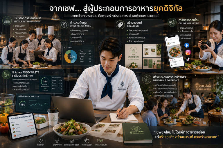 เชฟยุคใหม่ต้องรู้ AI กับการสร้างประสบการณ์อาหารแห่งอนาคต
