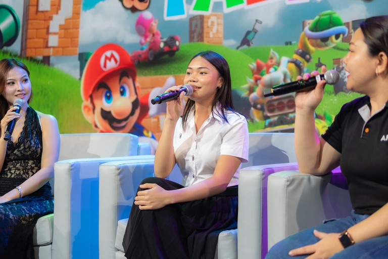 พี่ณัฐฐา ณัฐวิมล สาขาการผลิตและการจัดการอีเว้นท์ จากโรงเรียนพระนารายณ์ จังหวัดลพบุรี